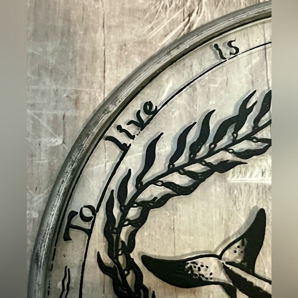 Vintage artist signed stained glass dolphin suncatcher - Picture 5 of 7